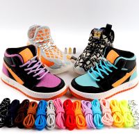 【HOT】✾ Round Elastic Shoe Laces Sneakers Shoelaces Metal Buckle Accessories Kid Adult No Tie Shoelace