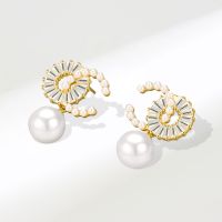 [COD] 925 needle pearl earrings 2022 new trendy autumn and winter fragrance advanced