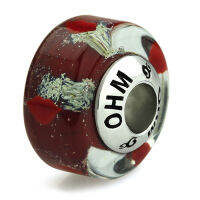 บีดแก้ว มูราโน่ Kiss OHM Murano Glass Bead Charm