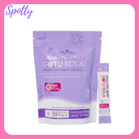 ** 1 แพ็ค ** Colla Zinc Mixed Gotu Kola คอลลาเจนกรอกปาก คอลลา ซิงค์ มิกซ์  สูตรสีม่วง ขนาดบรรจุ 15 ซอง / 1 แพ็ค