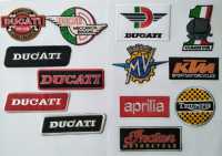 อาร์ม ตัวรีดติดเสื้อ #อาร์มปัก #Patch ตกแต่งเสื้อผ้า หมวก กระเป๋า โลโก้ DUCATI #CAGIVA #MV AGUSTA #KTM #Aprilia #TRIUMPH