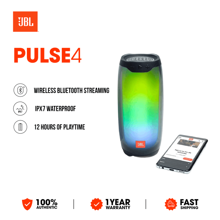 JBL Pulse 4 Portable Bluetooth Wireless Speaker Lazada PH