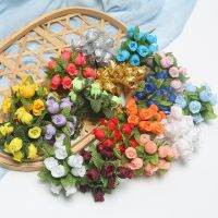 【YF】❃♘❦  36/72/144PCs Artificial Flowers Silk Bouquet Wedding Decoration Wreath Scrapbook Accessories