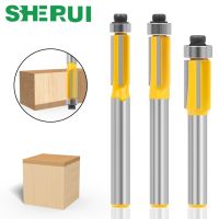 1pc 6mm 6.35mm Shank 3ZFlush Trim Router Bit with Bearing for Wood Template Pattern Bit Tungsten Carbide Milling Cutter for Wood