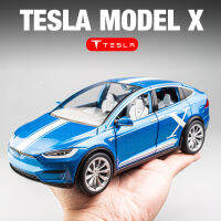 Tesla ModelX Alloy Car Model ขนาดใหญ่ 1:20 จำลองรถรุ่นเด็กผู้ชายรถของเล่น ND05