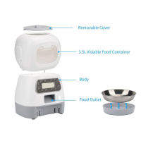 Pet Automatic Feeder Robot Type Inligent Timing Quantitative Automatic Feeding Dispenser Cat Dog Feeding Bowl