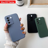 เคสนิ่มบางสำหรับ Vivo V29Pro V29 V27 Pro V27Pro V27E V 27 V25e V25 5G เคสแฟชั่นหรูหราคุณภาพสูงเคสโทรศัพท์ผู้หญิงแบบคลาสสิกฝาครอบป้องกันกล้องกรอบซิลิโคนเหลวสี่เหลี่ยมบางๆ