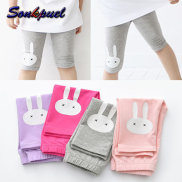 Sonkpuel Girls Summer Leggings Rabbit Kids Knee Length Pants Leggins