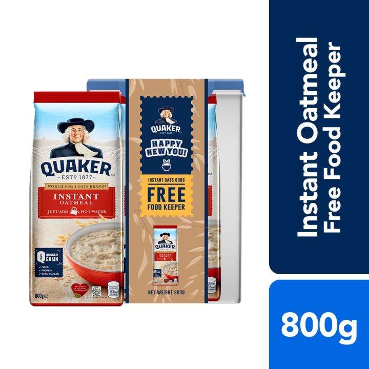 Quaker Instant Oatmeal 800g (Free Food Keeper) food product | Lazada PH