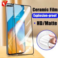 ☋ 1-2pcs Explosion-proof Ceramic Soft Film for Huawei P50 P50E P40 P30 Lite Mate 40 30 20 Nova 9 Pro P Smart Screen Protector Film