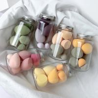 【FCL】㍿♈✎ 3/7Pcs Size Makeup Puff Sponge Set Dry Wet Use Foundation Blush Sponges Make Up Tools with Storage