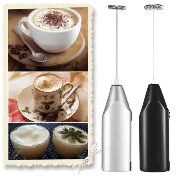 1pc Rechargeable Electric Milk Frother Kitchen Drink Foamer Mixer Stirrer  Coffee Cappuccino Creamer Whisk Frothy Blend Egg Beater