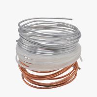 1 Meter Lubricating Oil Pipe Copper Aluminum Nylon Tube For Machine Oil Tubing Lathes Lubrication System Tubing OD 4mm 6mm 8mm Wires Leads Adapters