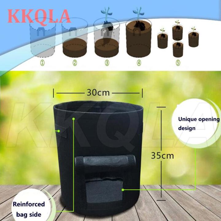 qkkqla-7-gallon-plant-grow-bags-potato-pot-greenhouse-vegetable-moisturizing-vertical-garden-bag-tools