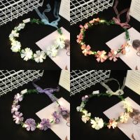 Shiny Headwear Simulation Wreath Bridal Accessories Hawaiian Headwear Glowing Headwear Tourism Headwear