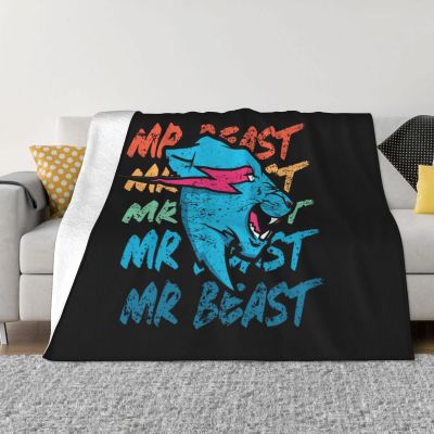（in stock）Vintage Mr Game Blanket Wool Funny Four Seasons Mr Game Beast Portable Throwing Blanket Car Bed Plush Thin Duvet（Can send pictures for customization）
