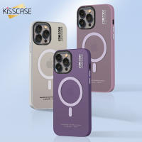 KISSCASE เคสโทรศัพท์ผิวเกล็ดน้ำแข็งซิลิโคนหรูหราสำหรับ iPhone 15 14 13 12 Pro Magsafe ผิวสัมผัสชาร์จไร้สายผิวสัมผัสแบบด้านเคสด้านหลังกันกระแทกสำหรับ Iphone 15 14 13 12