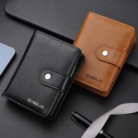 Mens Coin Purse Wallet Fashion RFID Blocking Man Leather Wallet Zipper Business Card Holder ID Money Bag Wallet Male luxury