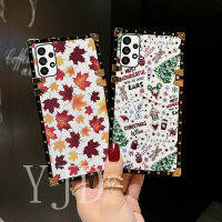 เคส YJD สำหรับ Samsung A73 A53 A23หนัง Flash ขอบตรงกันกระแทกเคสโทรศัพท์