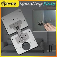 【LZ】 New Stainless Cabinet Hinge Repair Plate Kit Kitchen Cupboard Door Hinge Mounting Plate With Holes Flat Fixing Brace Brackets