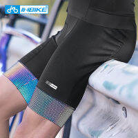 INBIKE Mens Professional Cycling Shorts Reflective Colorful Breathable Shockproof 3D Padded Road Bicycle Tights Shorts SA006