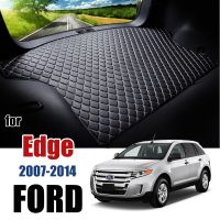 Alas Bagasi Mobil หนังสำหรับ Ford Edge U387ท้ายรถ2007-2014แผ่นรองกระโปรงหลังรถแผ่นปูรถยนต์รองด้านหลัง2013 2012 2011 2010 2009 2008