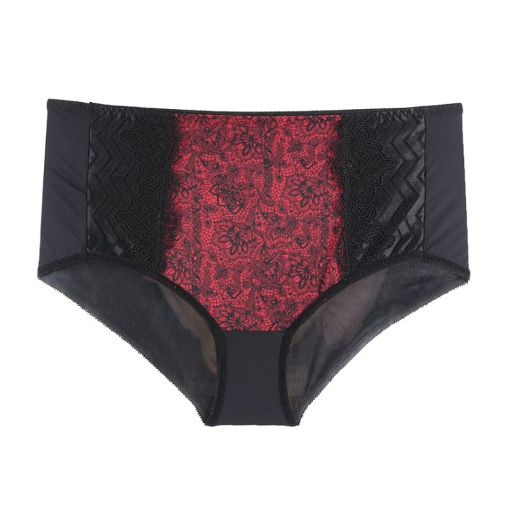 2021Beauwear Summer Breathable Thin Cold Silk Panties For Women Plus Size Nylon Elastic Underwear Female Sexy lace Briefs