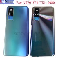 ปลอกหุ้มช่องหลังฝาหลังปิดโทรศัพท์ของแท้ Y31เคสสำหรับ VIVO Y51ฝาหลัง2020พร้อมโลโก้อะไหล่สำหรับซ่อม