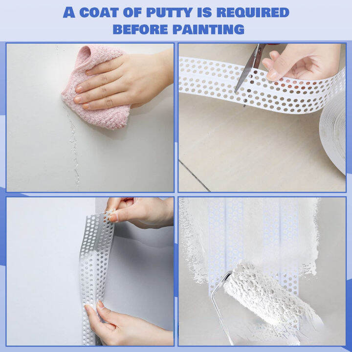 PVC corner guard tape selfadhesive tape super adhesive joint ceiling corner line seam scraping