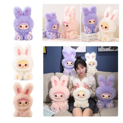 Plush Soft Longhaired Bunny Toy Rabbit Doll Stuffed Gift 40cm Decor Fluffy