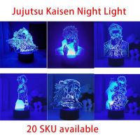 ▧▫❈ Jujutsu Kaisen:25Styles Anime 3D Colorful USB Remote Control Touch Acrylic Night Light Home Living Night Light Creative Gift Home Decor