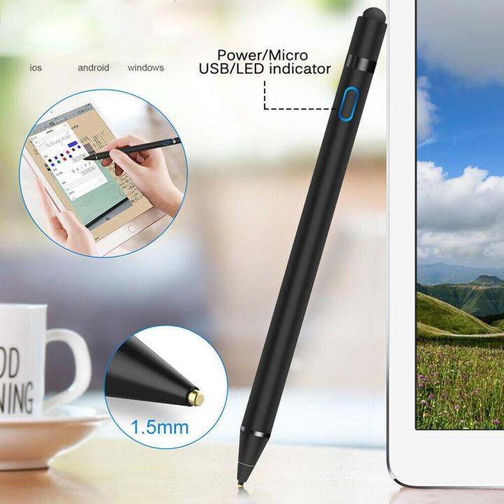 Stylus Pencil for Apple Android Tablet Pen Drawing Pencil 2in1