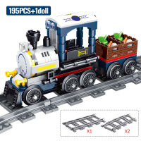 City Train Technical Railway Track Building Blocks Christmas Malaysia Train Figures Bricks Educational Toys for Children