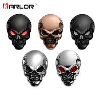 【YF】 8x5.5cm Silver 3D 3M Skull Metal Auto Motorcycle Sticker Emblem Badge car styling For Ford Chevrolet Honda Hyundai Kia Focus VW