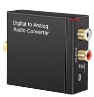 ตัวแปลง Coaxial Optical to AV AUX 3.5mm / Digital to Analog (สีดำ)