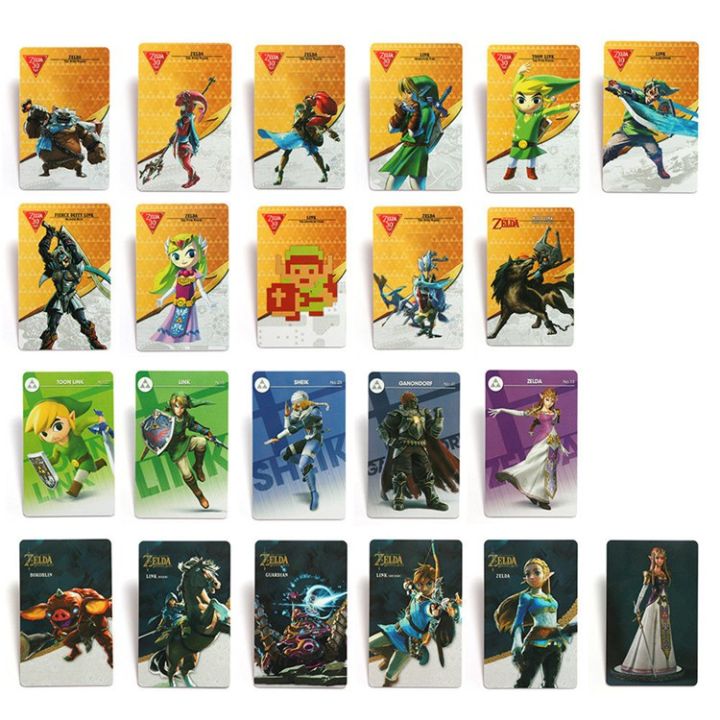 22pcs-nfc-pvc-tag-card-zelda-breath-of-the-wild-wolf-link-for-nintendo-switch-and-wii-u