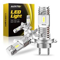 AUXITO โคมไฟหลอดไฟหน้า LED สำหรับรถยนต์ H7ไฟหน้ารถมอเตอร์ไซค์แบบ LED ไฟหน้ารถยนต์สำหรับ Mercedes W204 W211 VW Golf 6 Passat B5ฟอร์ด BMW