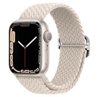 สายห่วงไนลอนสำหรับสายคาด Apple Watch 45มม. 41มม. 44มม. 40มม. 42มม. 49มม. สร้อยข้อมือยางยืด IWatch Ultra 49มม. 44 45 Series 5 6 7 SE 8