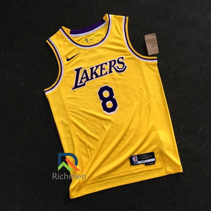 【Swingman】Men's New Original NBA Los Angeles Lakers #8 KobeˉBryant Icon ...