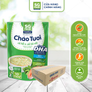 Thùng 30 Gói Cháo Tươi Baby Sài Gòn Food Cá Hồi Cải Bó Xôi 240G