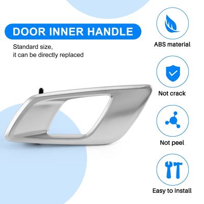 Car Interior Door Inner Handle for Ford Ranger 2012-2021 Everest 2015-2021 Mazda BT50 2012-2019 Silver Grey