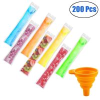 Disposable Ice Popsicle Mold Bags Bpa Free Freezer Tubes with Zip Seals Yogurt Sticks Juice Fruit Smoothies Ice Candy Pops