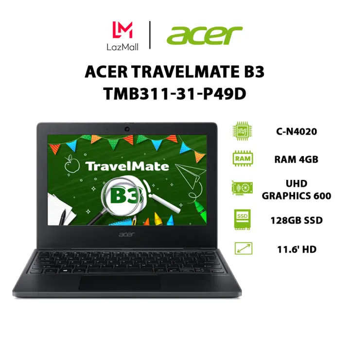 Laptop Acer TravelMate B3 TMB311-31-C2HB (C-N4020 | 4GB | 128GB | UHD Graphics 600 | 11.6′ HD | Win 11) – ACER ,SKU : 1667855734_VNAMZ-7378727165 >>>🇻🇳 Top1Vietnam 🛒>>> lazada.vn 🇻🇳🇻🇳🇻🇳🛒🛍🛒