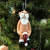 3D Naughty Naked Santa Christmas Tree Hanging Pendants Christmas Decorations Xmas Tree Ornament Home Party Decoration New Year Christmas Ornaments