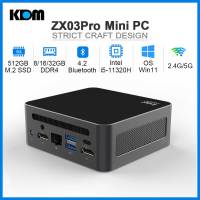 ZX03Pro Desktop Mini PC NUC Intel i5-11320H 8GB/16GB/32GB 512GB M.2 SATA Quad Core 8 Threads WiFi BT 4.2 HDMI Output Ports Gigabit Internet Mini Computer