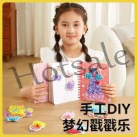【hot sale】 ¤ B02 Childhood Infinite Dream Hand-Painted Princess Poke Music Dress-Up Book Sticker Girl Painting Children Handmade Toys