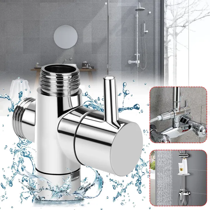 EG【Ready Stock】3 Way Water Separator Diverter Adjustable Shower Head Diverter Bathroom