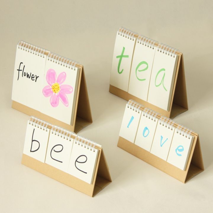 word-cards-blank-aids-children-desk-calendar-diy-cards-letters-spell-tries-to-read-card-2-column-three-parts
