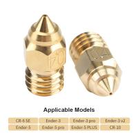 Original Brass Nozzle Extruder Thread Print Head 0.4mm Output for Creality CR 6 SE 1.75mm Filament Nozzle 3D Printer Parts