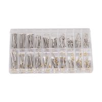 1 Box Watch Repair Tools Set Kits Watch Strap Screws Assortment Tube Friction Pin Clasps Straps Bracelets Rivet Ends 10Mm-28Mm